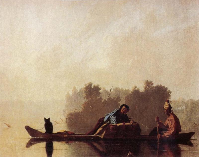 George Caleb Bingham Fur Traders Descending the Missouri Spain oil painting art
